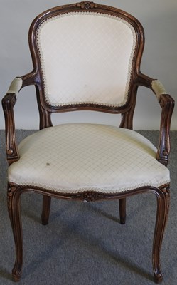 Lot 727 - A set of four French style armchairs