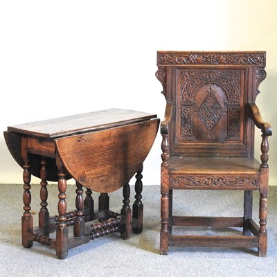 Lot 664 - An 18th century gateleg table