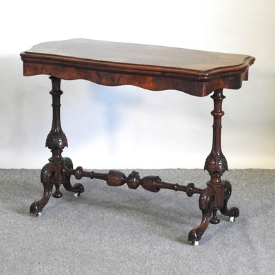 Lot 472 - A Victorian card table