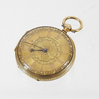 Lot 352 - A Victorian gold pocket watch