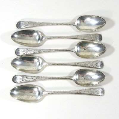 Lot 272 - A set of six dessert spoons