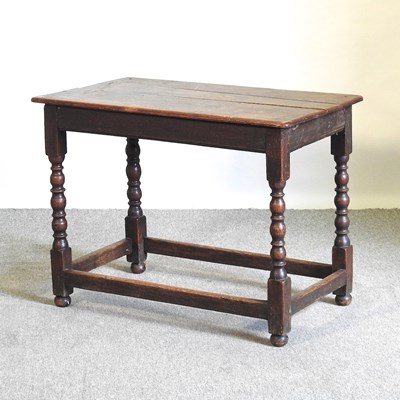 Lot 639 - An 18th century oak side table