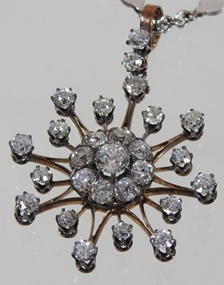 Lot 66 - A diamond pendant