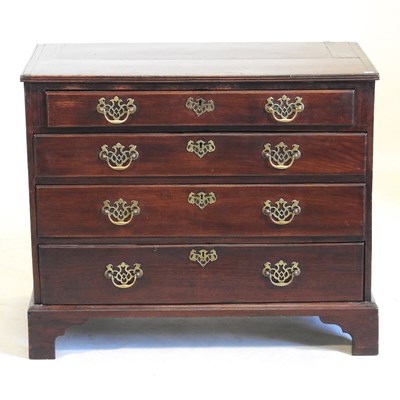 Lot 350 - A George III mahogany chest