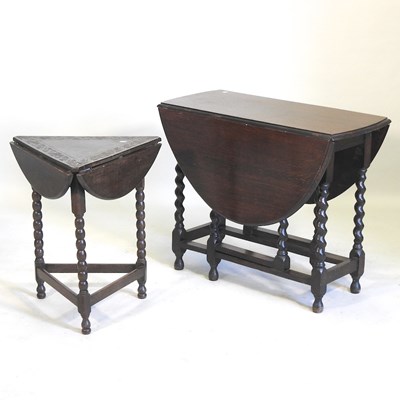 Lot 452 - Two oak tables