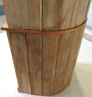 Lot 681 - An antique pine corner cupboard