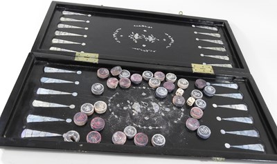 Lot 122 - A backgammon board