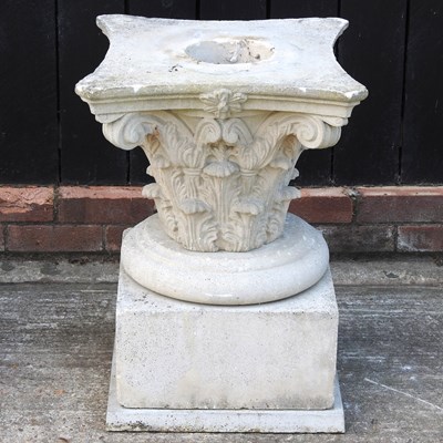 Lot 518 - A Corinthian pedestal