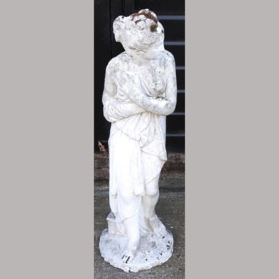 Lot 626 - A garden figure of a lady