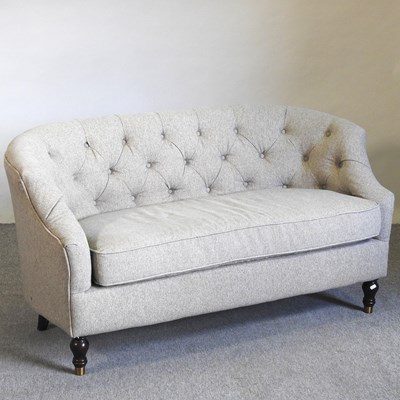 Lot 87 - A grey sofa