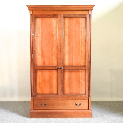 Lot 185 - A double wardrobe