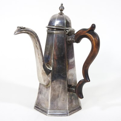 Lot 225 - A silver coffee pot