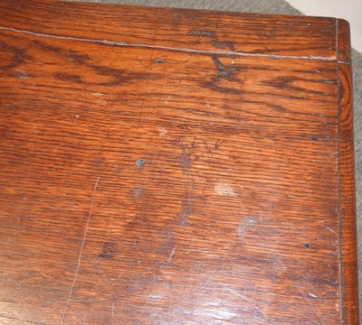 Lot 490 - A 19th century oak sideboard