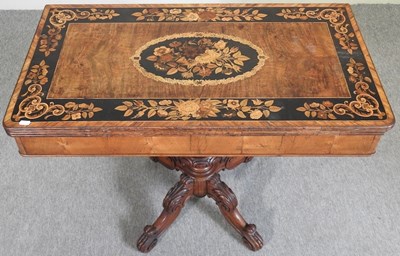 Lot 246 - A 19th century card table