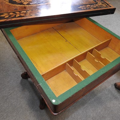 Lot 246 - A 19th century card table