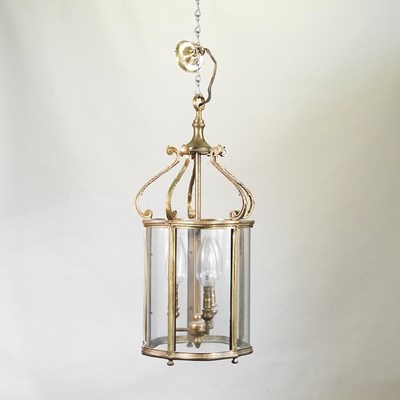 Lot 474 - A glass lantern