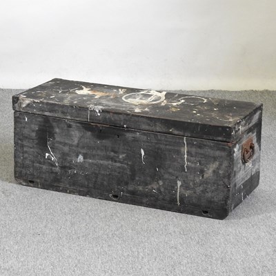 Lot 387 - A pine tool chest