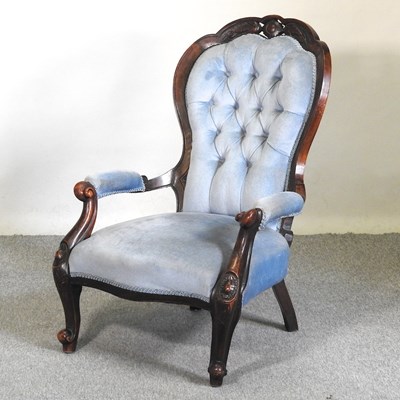 Lot 78 - A Victorian armchair