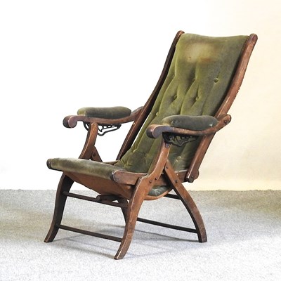 Lot 326 - A folding chair