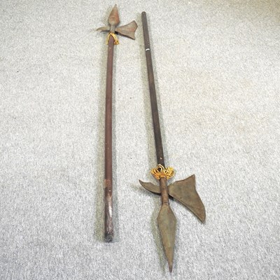 Lot 459 - A pair of halberds