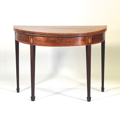 Lot 244 - A George III card table