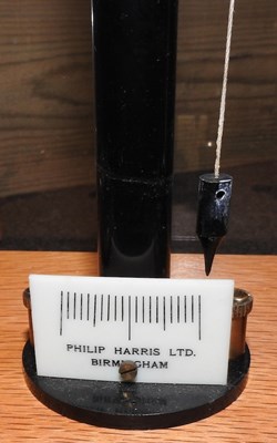 Lot 99 - A set of mid 20th century Philip Harris chemists balance scales