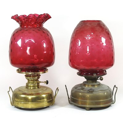 Lot 159 - Two oil lamps