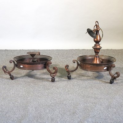 Lot 305 - Two copper lights