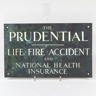 Lot 8 - A Prudential plaque