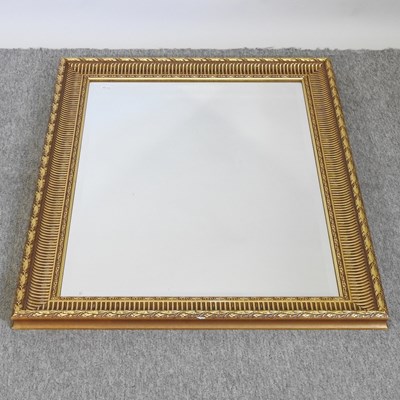 Lot 445 - A gilt framed wall mirror