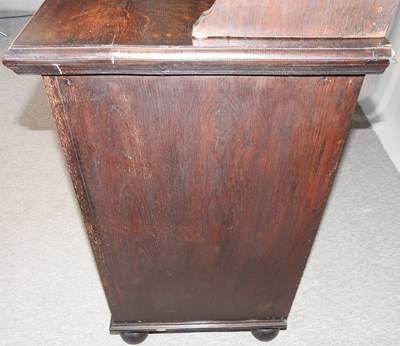 Lot 341 - A carved oak dresser