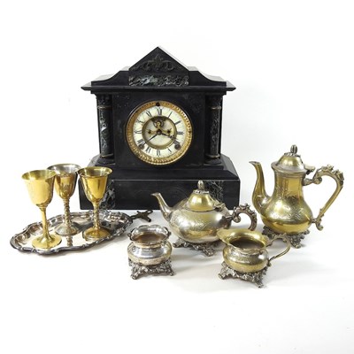 Lot 90 - A plated tea service