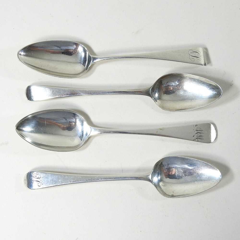 Lot 230 - A set of four teaspoons