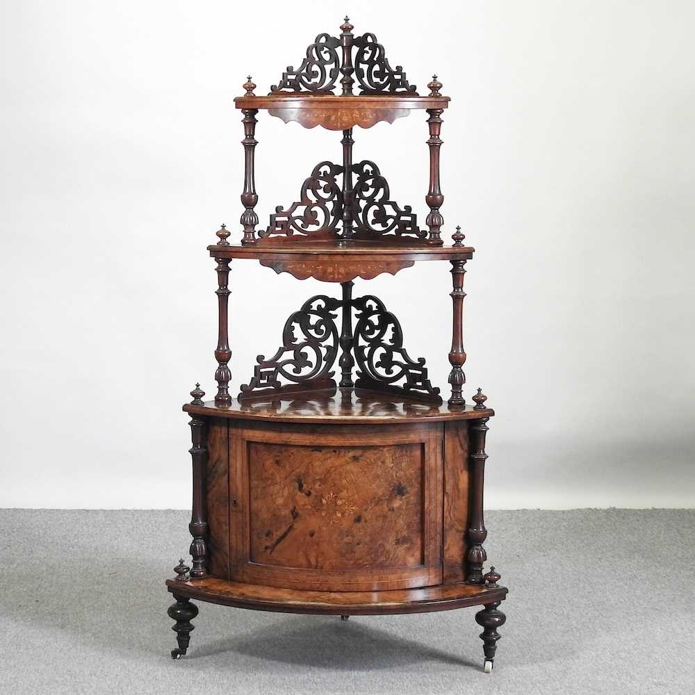 Lot 71 - A Victorian corner whatnot