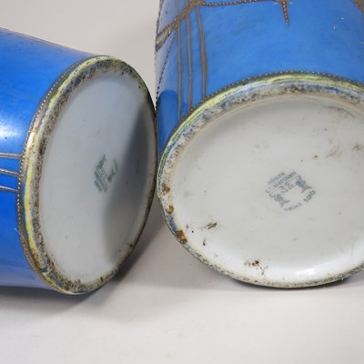 Lot 589 - A pair of Noritake vases