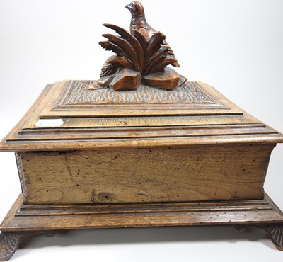 Lot 4 - A carved casket