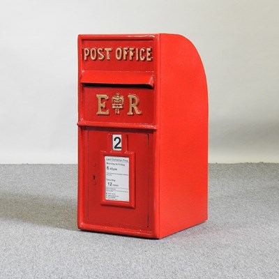 Lot 454 - A red post box