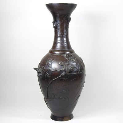 Lot 167 - A Japanese bronze vase