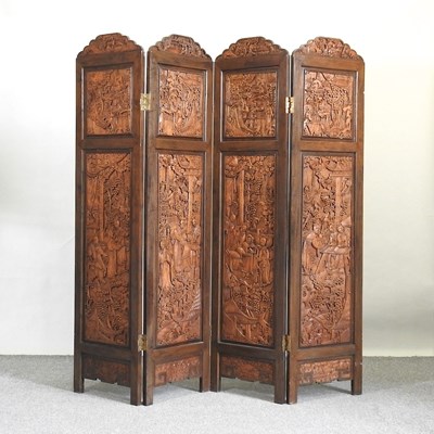 Lot 220 - A Chinese screen