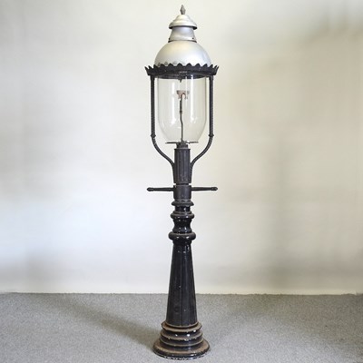 Lot 562 - An iron lamp post