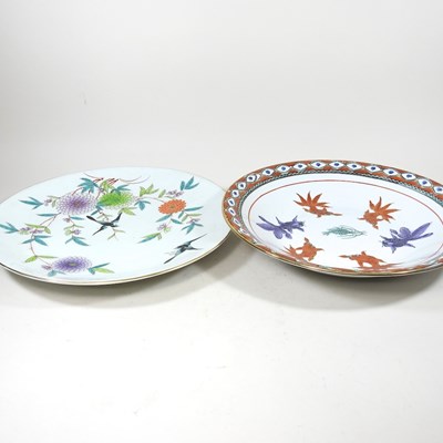 Lot 458 - Two large Chinese dishes