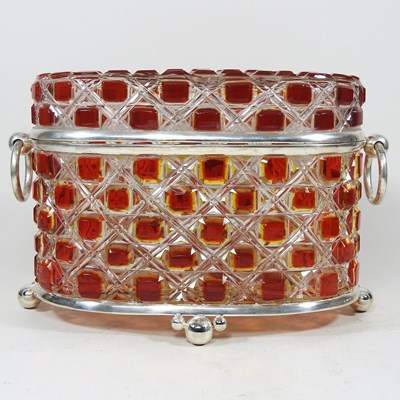 Lot 588 - A glass casket