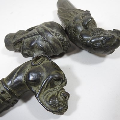 Lot 510 - A collection of walking stick handles