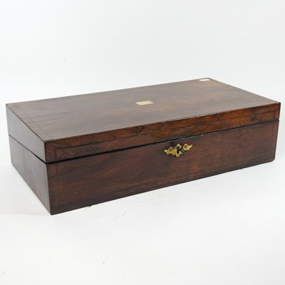 Lot 228 - A rosewood writing slope