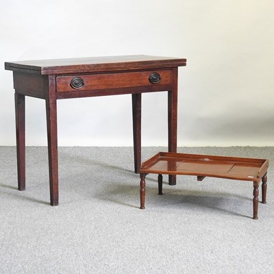 Lot 50 - A folding tea table and a table