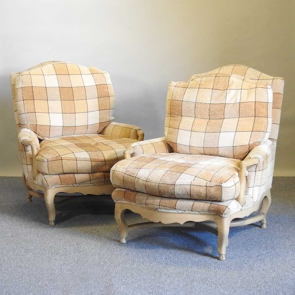 Lot 26 A pair of American armchairs