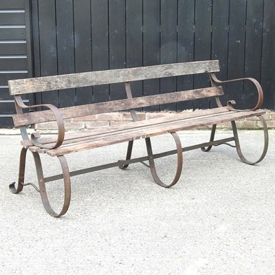 Lot 1 - A garden bench