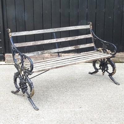 Lot 118 - A 19th century garden bench