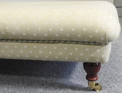 Lot 350 - An upholstered footstool