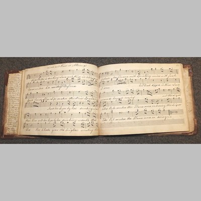 Lot 3 - A Regency hand written music book